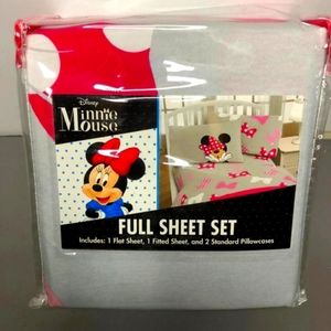 Minnie Mouse full size sheet set